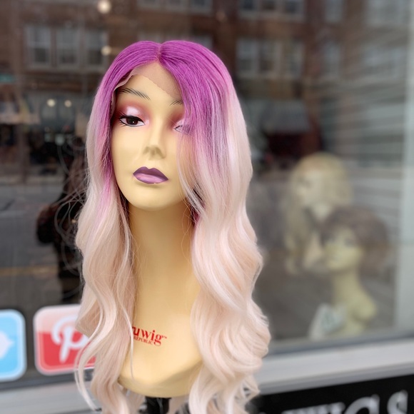 Purple ombré swisslace Lacefront wig 2020